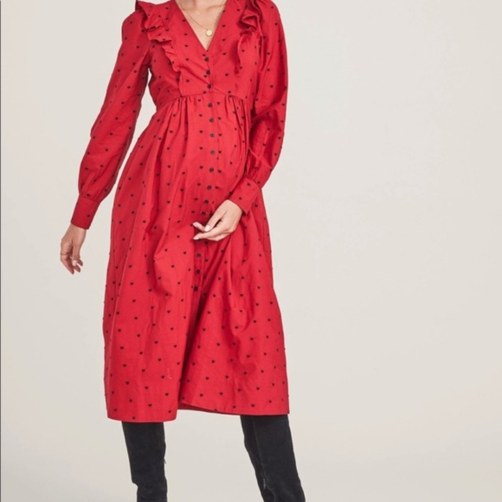 Hatch The Mae Dress Hatch Marternity Dress Sz S/M